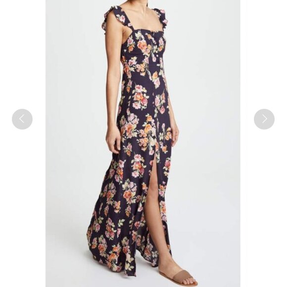 Flynn Skye Bardot Maxi Dress Floral Print Size S - Picture 3 of 12